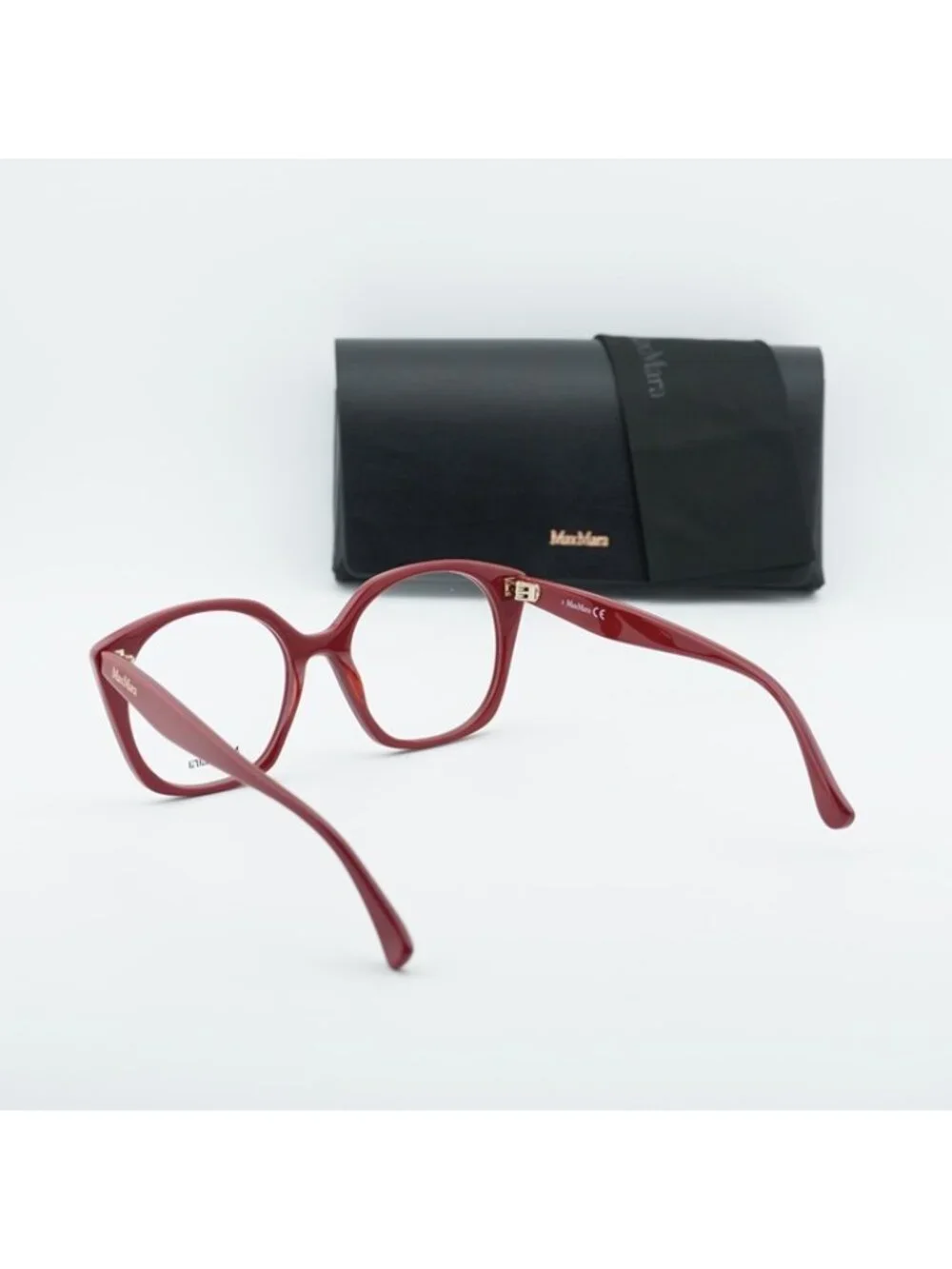 Max Mara MM5082 066 Eyeglasses Red 53mm Square Frame